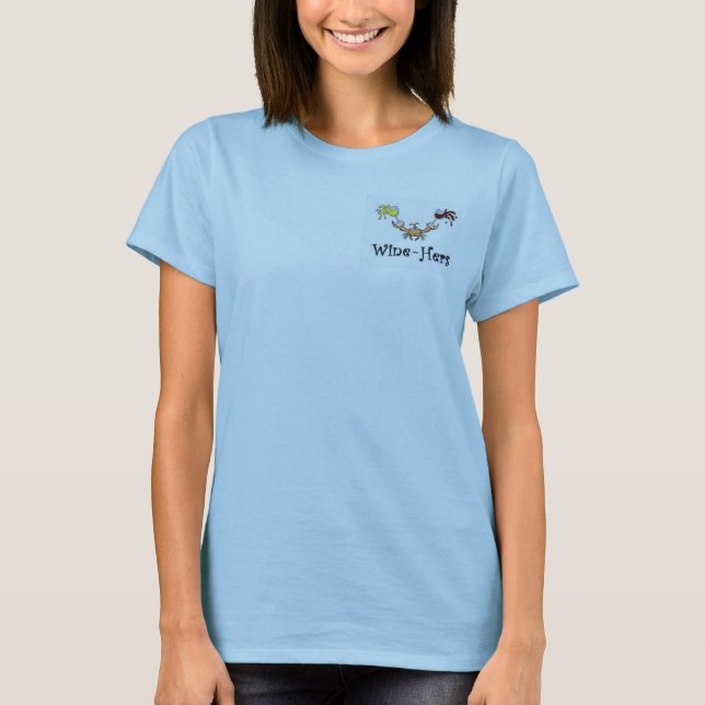 T-shirt vin sien bord de la mer (Devant)