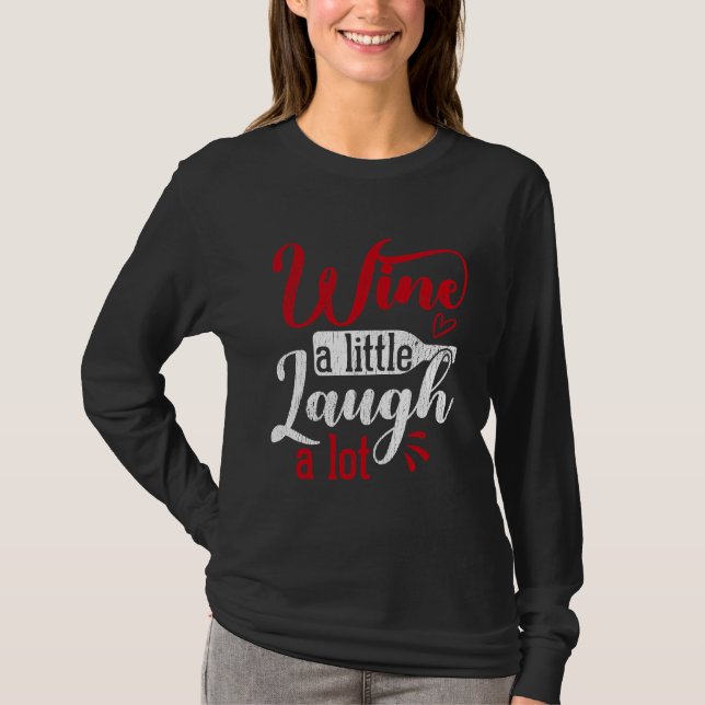 T-shirt Vin Un Peu Rire Vin Lot (Devant)