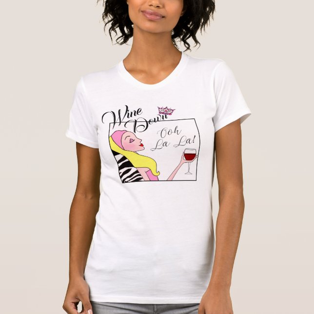 T-shirt "Vin vers le bas" DIVA (Devant)