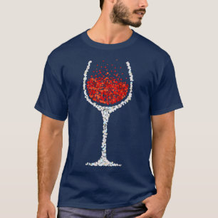 T-shirt Vin Wineglass Vin rouge Boisson de vin