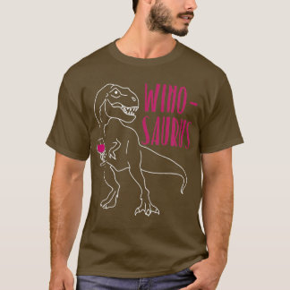 T-shirt Vin Winosaur Boire Dinosaure Nouveauté Vin Cadeau