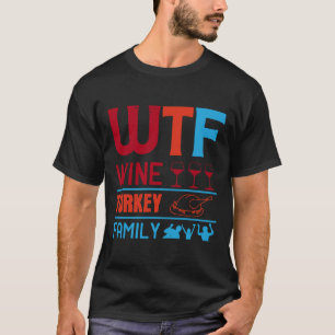 T-shirt Vin Wtf Vin Turquie Famille