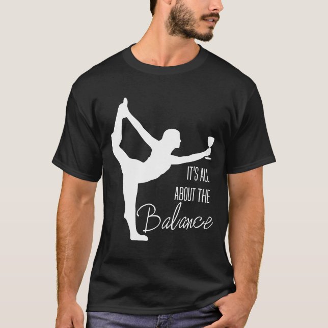 T-shirt Vin Yoga-Tout À Propos Du Solde Vin (Devant)