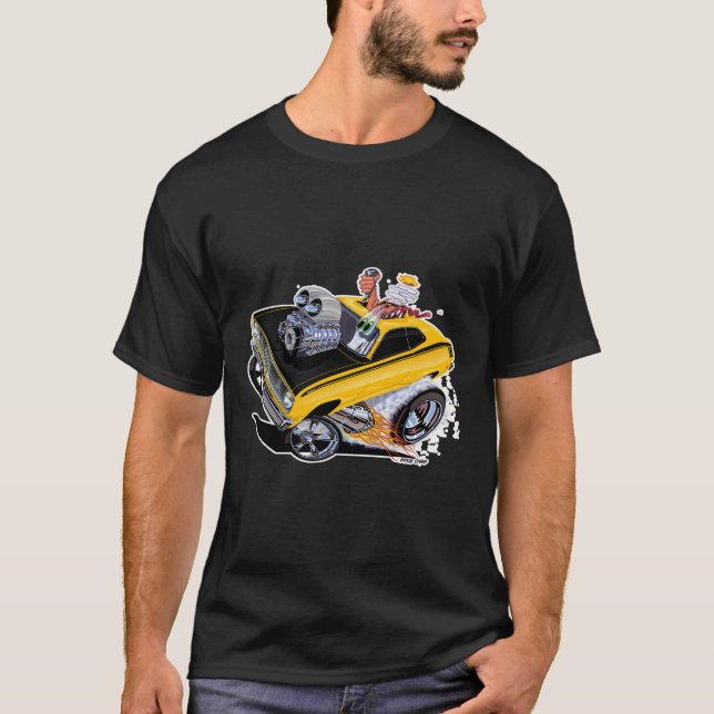 T-shirt Vince Crain High Octane MO TWISTED 71 Duster Yello (Devant)