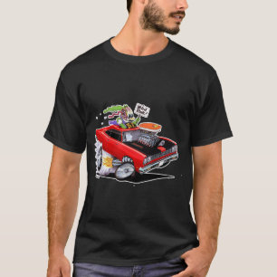 T-shirt Vince Crain OISEAU FINK 1969 muscle rouge voiture