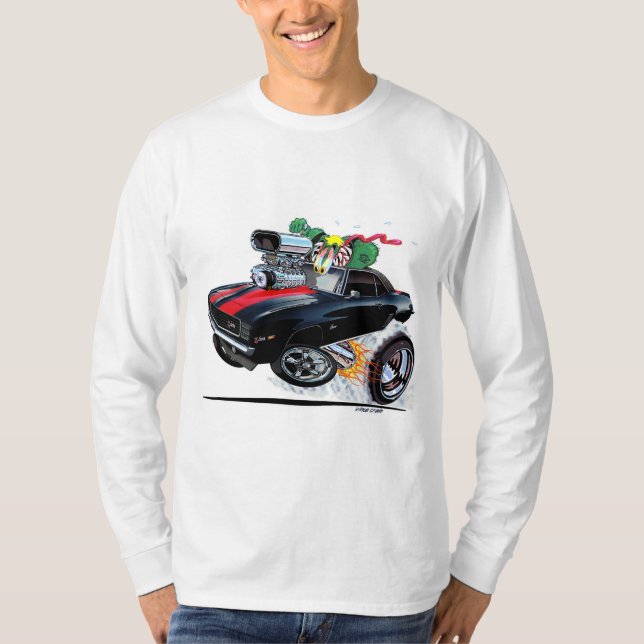 T-shirt Vince Crains High Octane Art, noir 1969 Camaro (Devant)