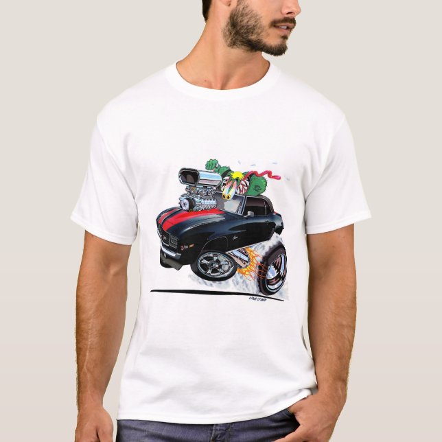 T-shirt Vince Crains High Octane Art, Noir 1969 Camaro (Devant)