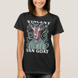 T-shirt Vincent Van Goat Funny Van Gogh Art Pun Humour Gag