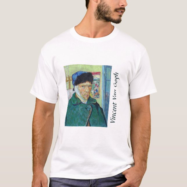 T-shirt Vincent van Gogh - Autoportrait avec oreille bandé (Devant)