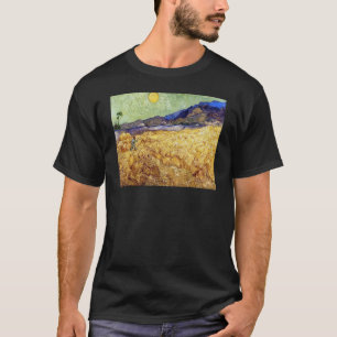 T-shirt Vincent Van Gogh - Champ de blé avec faucheuse et 