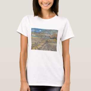 T-shirt Vincent Van Gogh, Champ fermé avec paysan