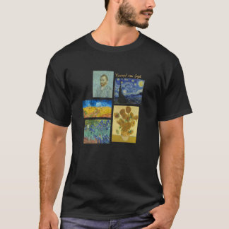 T-shirt Vincent van Gogh cinq de ses peintures les plus cé