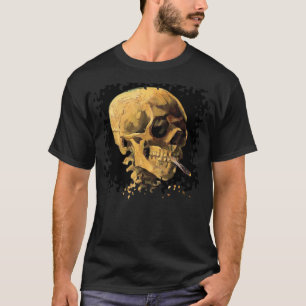 T-shirt Vincent Van Gogh - Crâne à la cigarette allumée