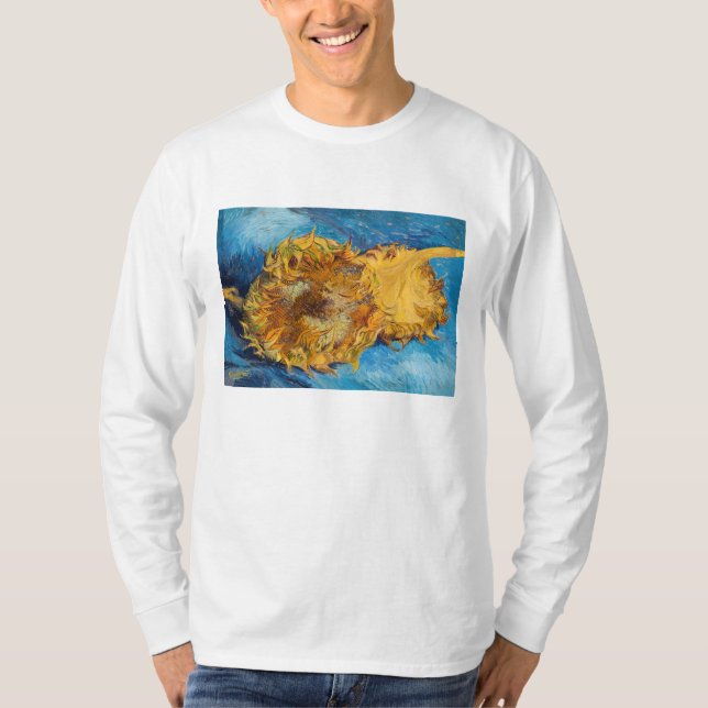 T-shirt Vincent van Gogh - Deux tournesols coupés (Devant)