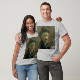 T-shirt Vincent Van Gogh et son chat