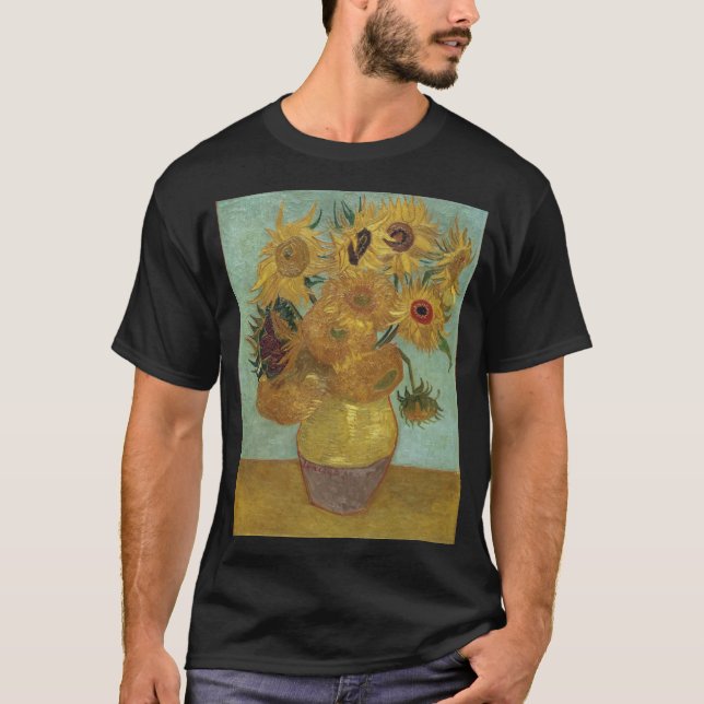 T-shirt Vincent Van Gogh - Fleurs de soleil (Devant)