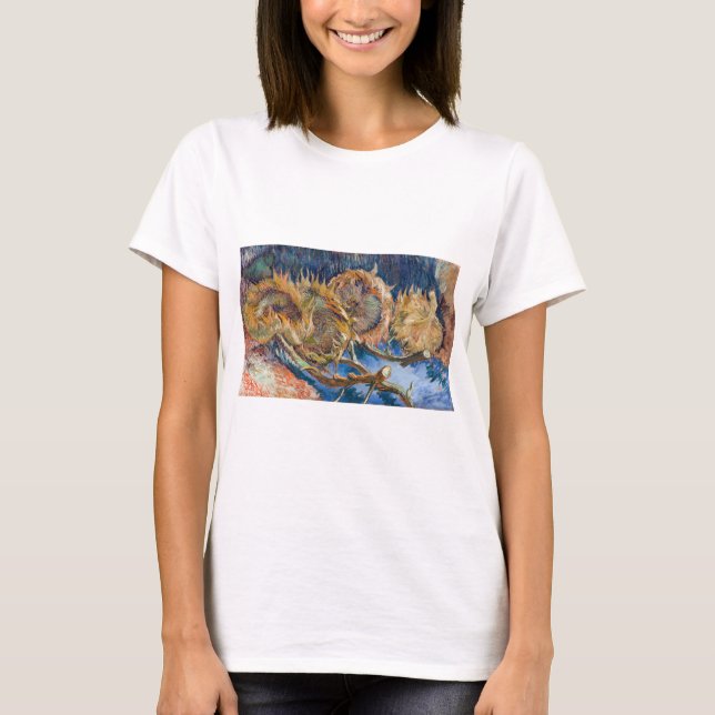 T-shirt Vincent van Gogh - Fleurs de soleil coupées en qua (Devant)