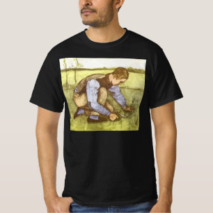 T-shirt Vincent van Gogh - Garçon coupant de l'herbe à la 