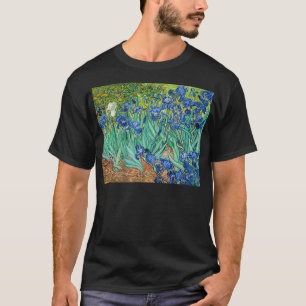 T-shirt Vincent van Gogh Irises célèbre peinture artistiqu