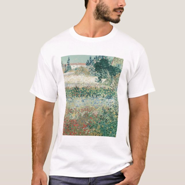 T-shirt Vincent van Gogh | Jardin à Bloom, Arles, 1888 (Devant)