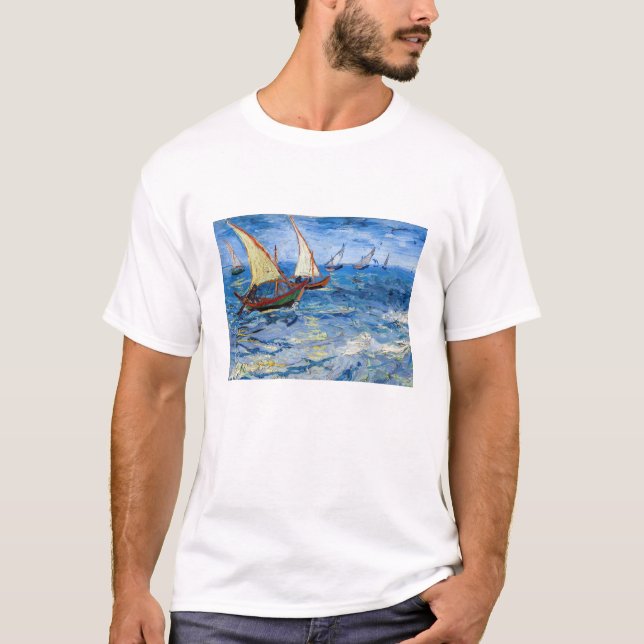 T-shirt Vincent van Gogh - La mer aux Saintes-Maries (Devant)