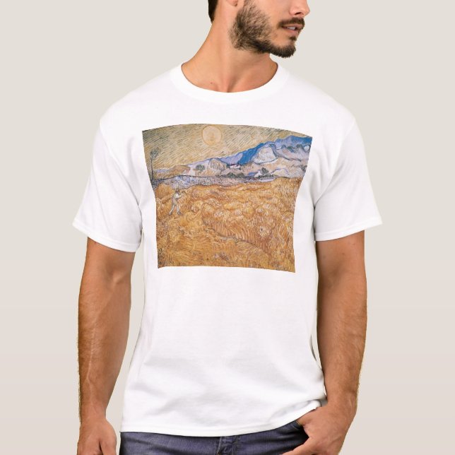 T-shirt Vincent van Gogh | la moissonneuse (Devant)