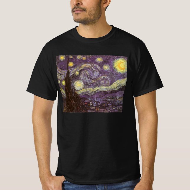 T-shirt Vincent van Gogh - La Nuit étoilée (Devant)