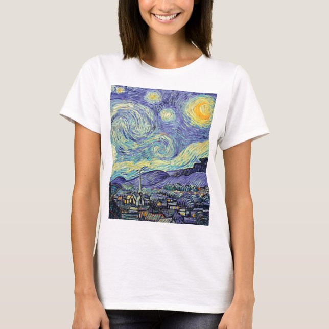 T-shirt Vincent Van Gogh La Nuit étoilée (Devant)