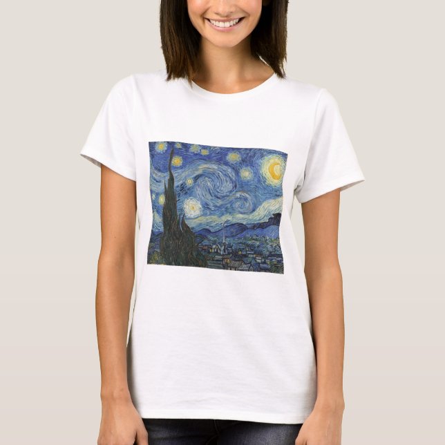T-shirt Vincent van Gogh | La Nuit étoilée, juin 1889 (Devant)