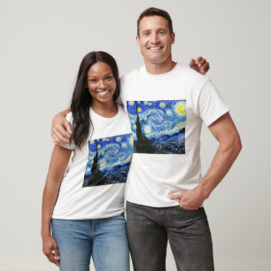T-shirt Vincent Van Gogh, La Nuit étoilée peinture