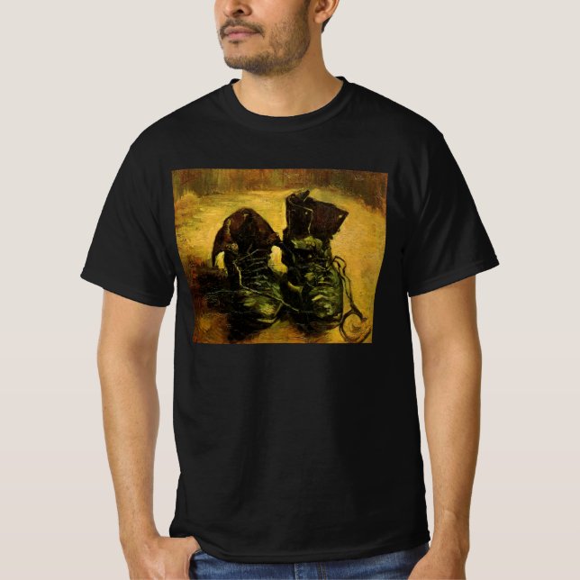 T-shirt Vincent van Gogh - La vie morte avec une paire de  (Devant)