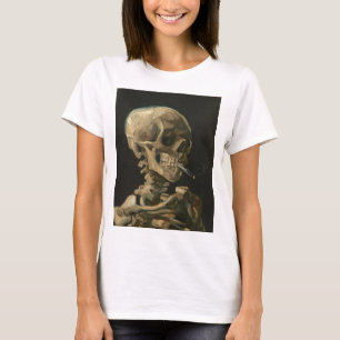 T-shirt Vincent Van Gogh - Le crâne avec la cigarette en