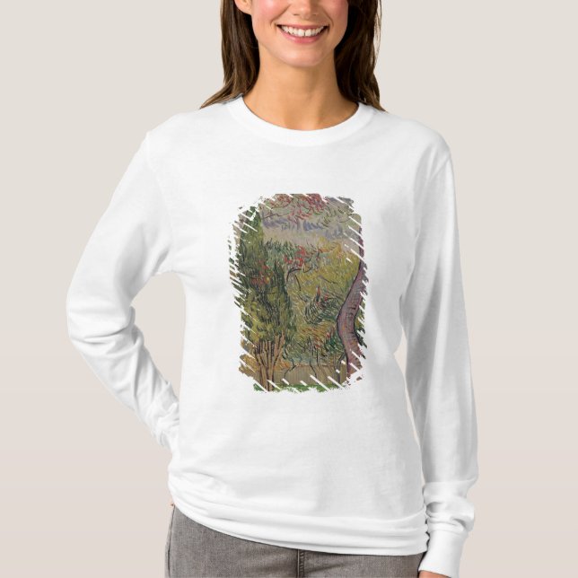 T-shirt Vincent van Gogh | le parc à St Paul (Devant)
