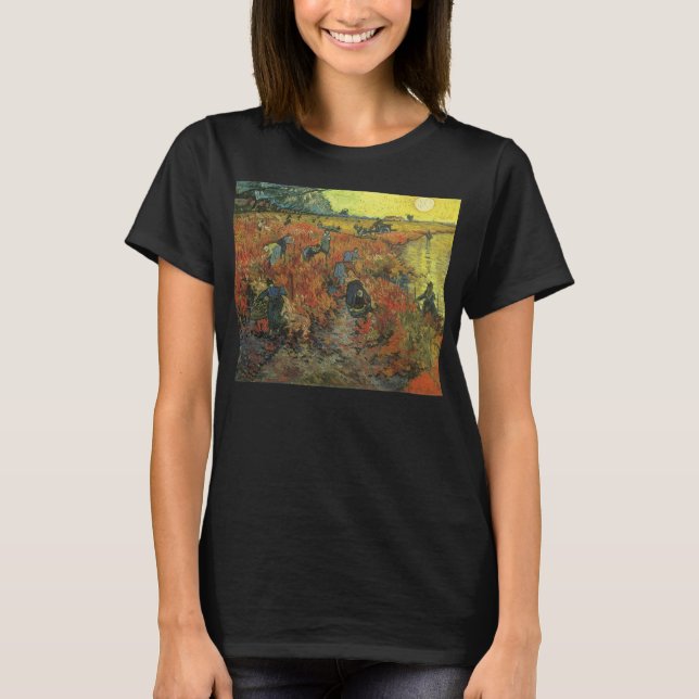 T-shirt Vincent van Gogh - Le vignoble rouge (Devant)