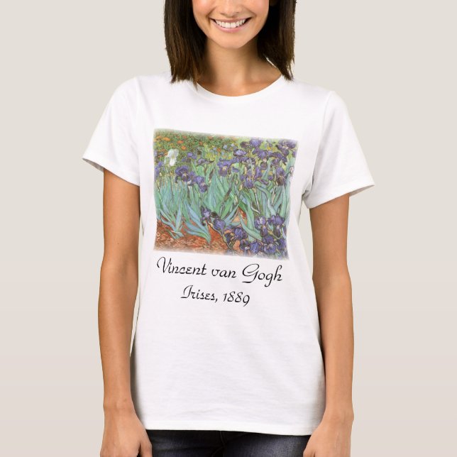 T-shirt Vincent van Gogh - Les Iris (Devant)