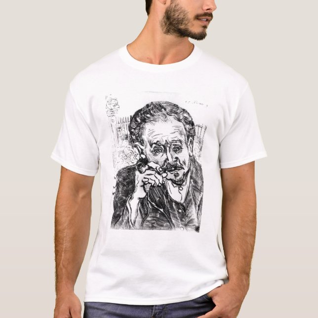 T-shirt Vincent van Gogh | l'homme avec le tuyau (Devant)
