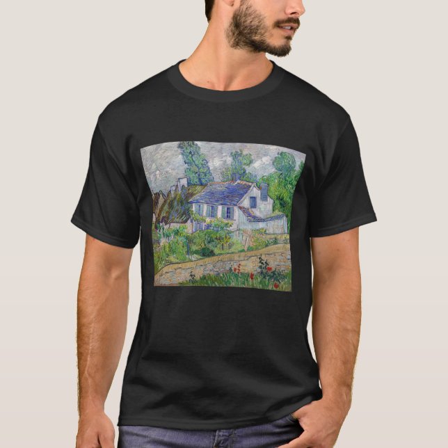 T-shirt Vincent van Gogh - Maisons à Auvers (Devant)