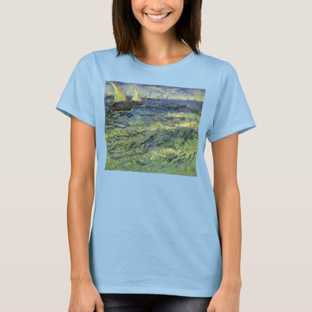 T-shirt Vincent van Gogh - Marine à Saintes Maries (Devant)