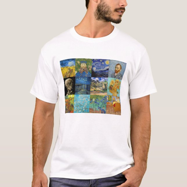 T-shirt Vincent Van Gogh - Masterpieces Patchwork (Devant)