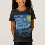 T-Shirt Vincent Van Gogh Nuit d'art Vintage<br><div class="desc">T-shirt Art Vintage de nuit Vincent Van Gogh</div>