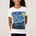 T-Shirt Vincent Van Gogh Nuit d'art Vintage<br><div class="desc">T-shirt Art Vintage de nuit Vincent Van Gogh</div>