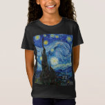 T-Shirt Vincent Van Gogh Nuit d'art Vintage<br><div class="desc">T-shirt Art Vintage de nuit Vincent Van Gogh</div>