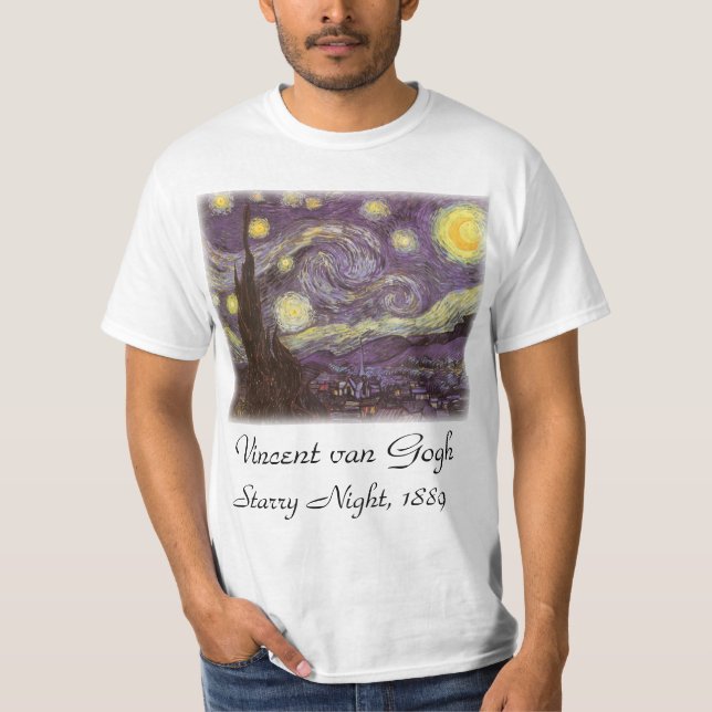 T-shirt Vincent van Gogh - Nuit étoilée (Devant)