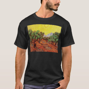 T-shirt Vincent Van Gogh - Oliviers avec ciel jaune