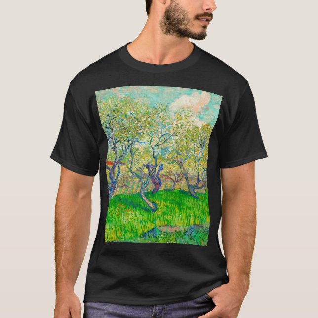 T-shirt Vincent van Gogh Orchard à Blossom (Devant)