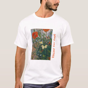 T-shirt Vincent van Gogh - Papillons et Coquelicots