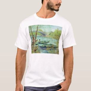 T-shirt Vincent van Gogh pêchant au printemps