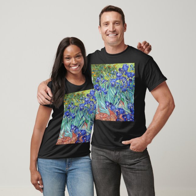 T-shirt Vincent Van Gogh peignant les Iris (Unisexe)