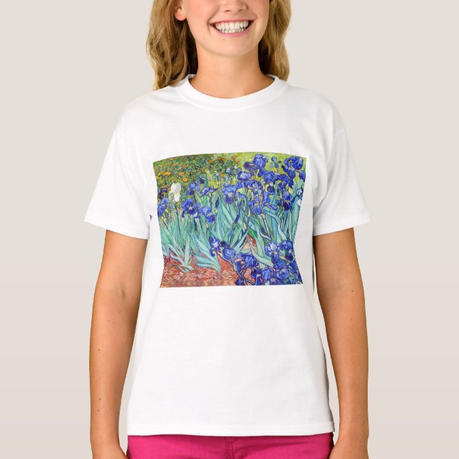 T-shirt Vincent Van Gogh peignant les Iris (Devant)