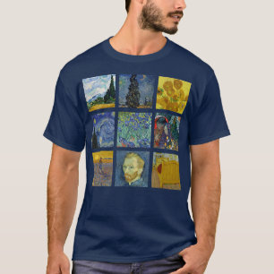 T-shirt Vincent van Gogh Peintures célèbres Starry Night S